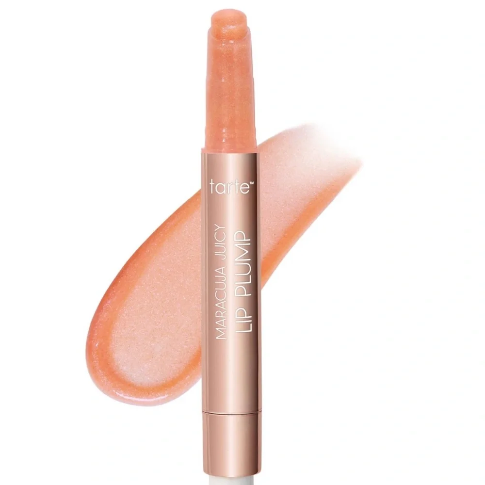 TARTE Peach Shimmer Glass Marajuca Juicy Lip Plump NIB